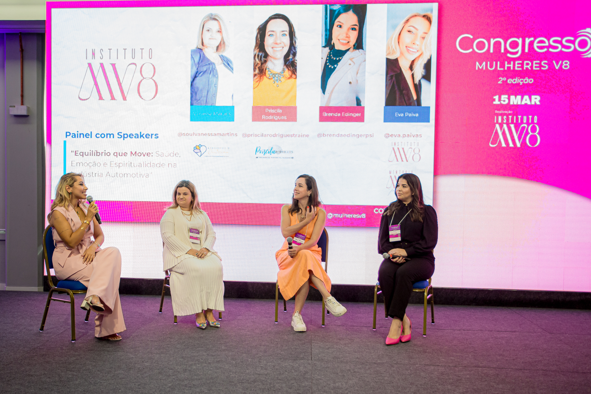 Painel de speakers — Congresso Mulheres V8