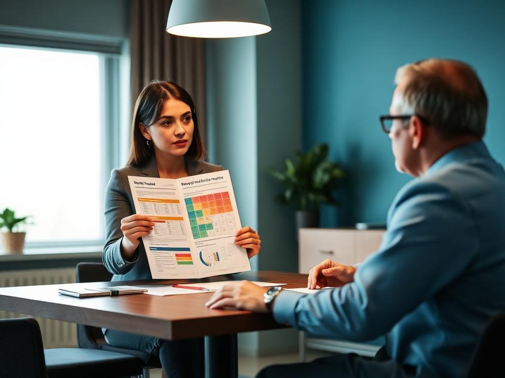 Devolutiva de perfil comportamental com gráficos entre consultora e executivo